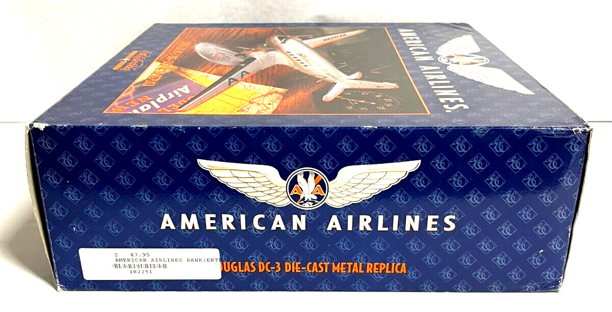 American Airlines Douglas DC-3 Die-Cast Metal Ertl Prestige Series 1:72 Scale
