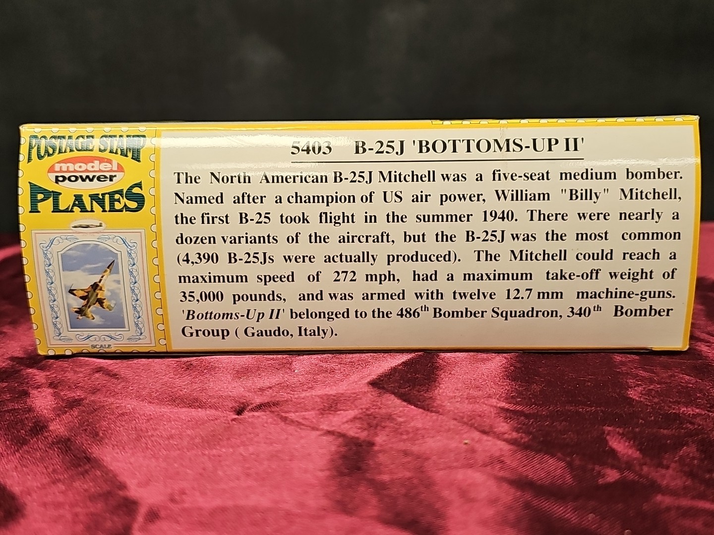 Postage Stamp Planes Model Power No. 5403 B-25J Bottoms Up II 1:100 Scale Model