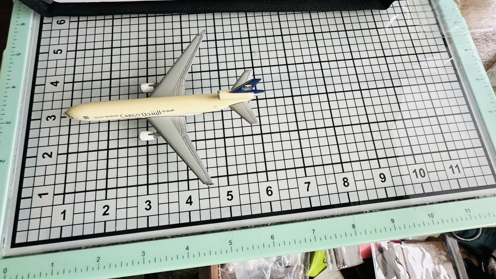 HERPA WING SAUDI ARABIAN AIRLINES DIECAST MD-11 CARGO #503396 Old Store Stock Mt