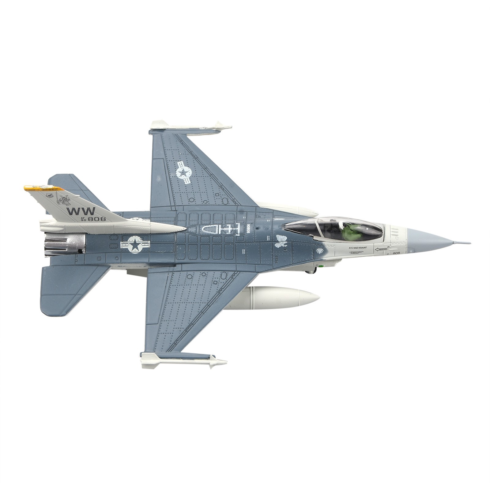 1:100 Scale F-16C Falcon Fighter Jet Model For US Air Force Alloy Gift 15cm