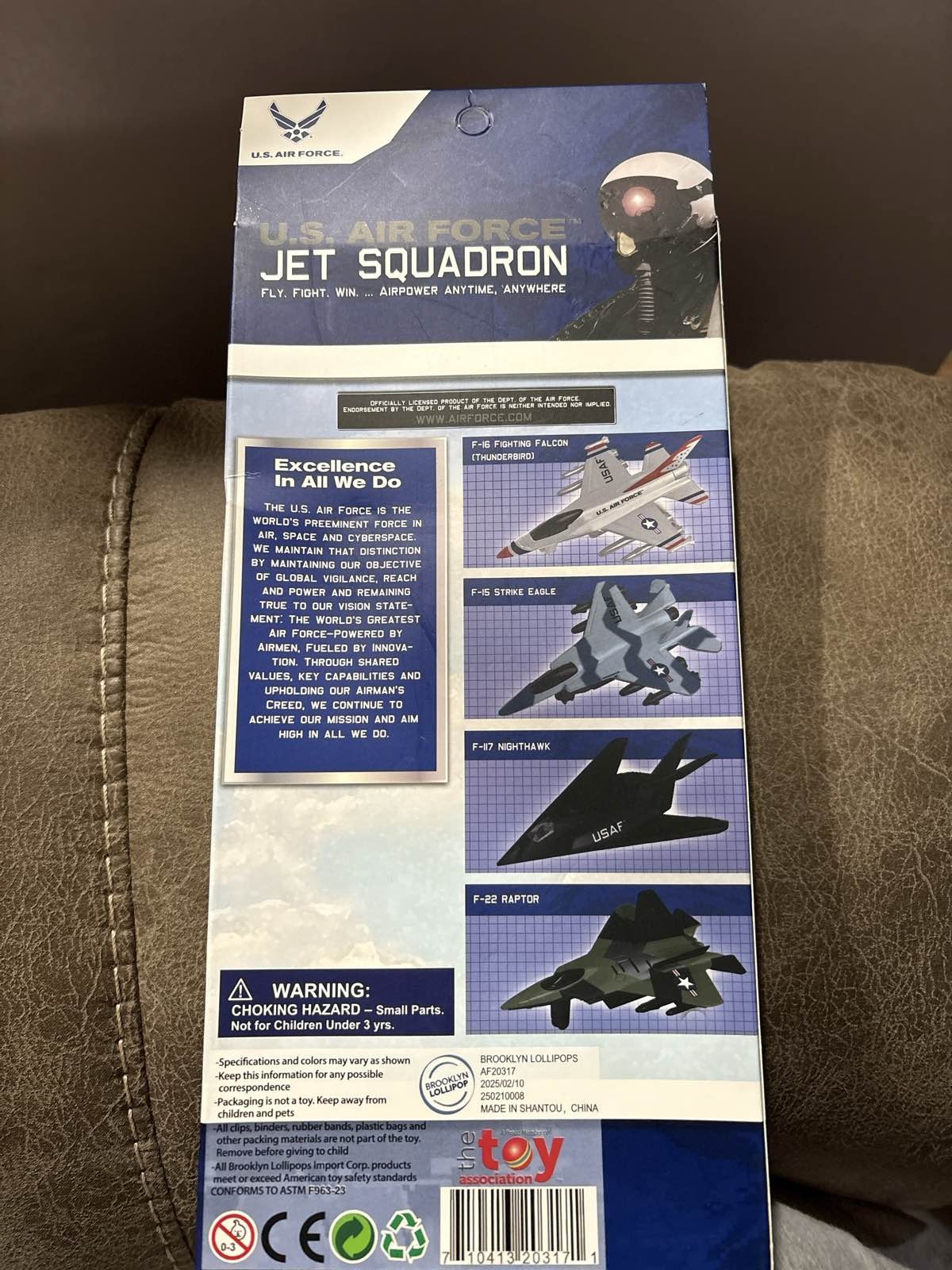 US Air Force Jet Squadron Diecast Planes 4 Pack Pull Back Toy