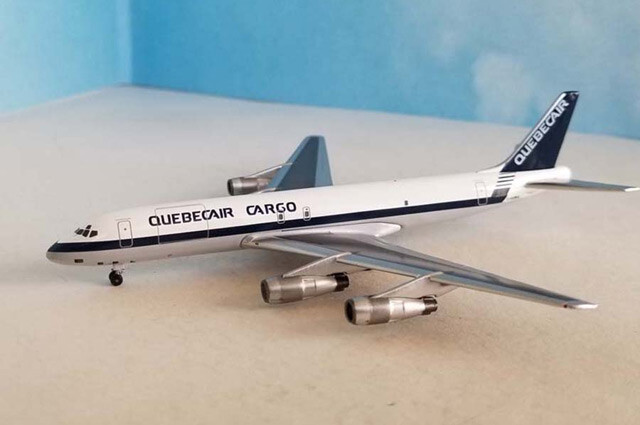 AC419934 AeroClassics DC-8-54F 1/400 Model C-GQBG Quebecair Cargo