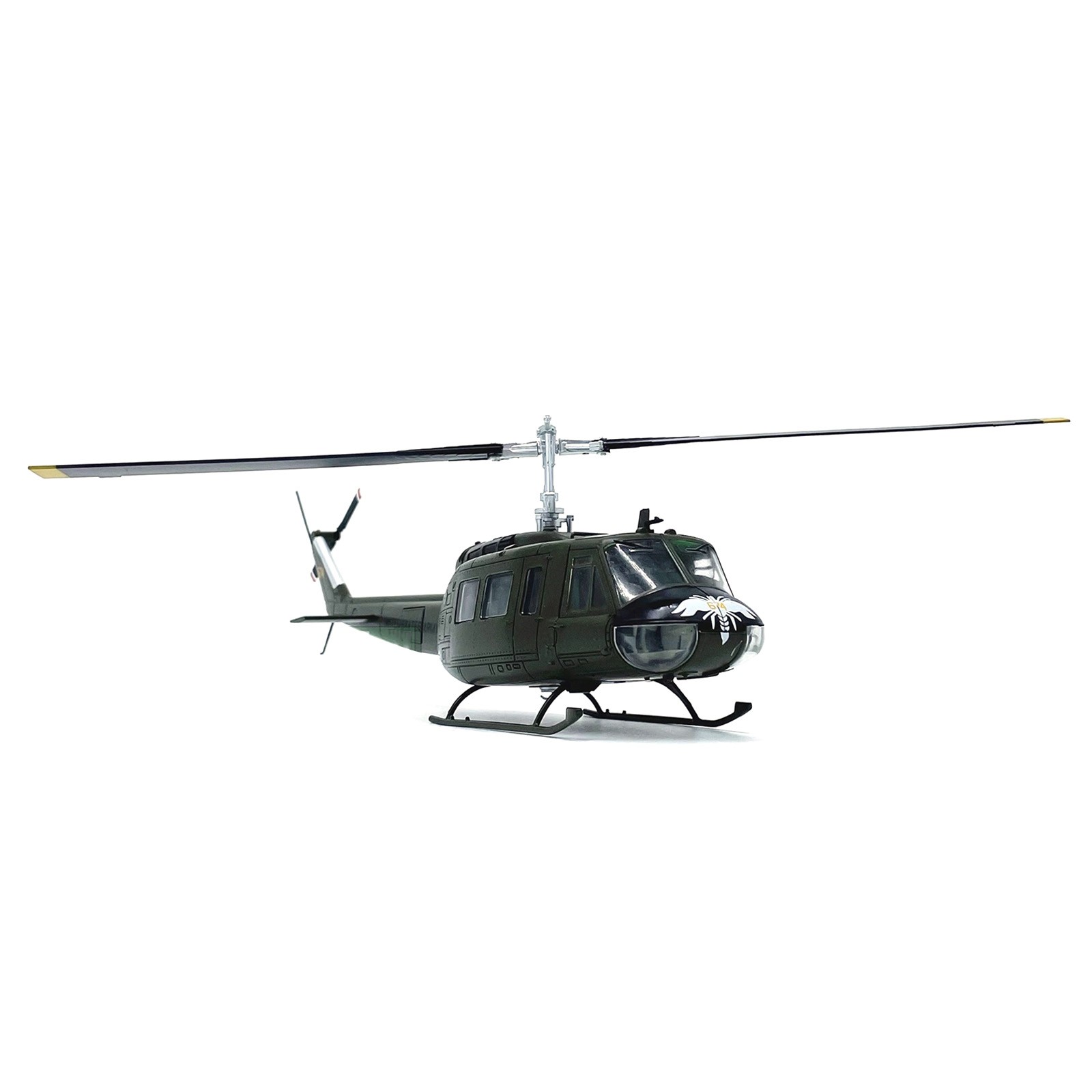 Authentic US Army Huey Helicopter Diecast Model 1:48 Scale with Rotating Blades