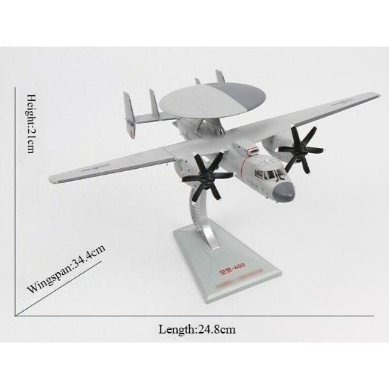 1:72 Aircraft Carrier Plane KJ-600 Airborne Early Warning Military Alloy Model