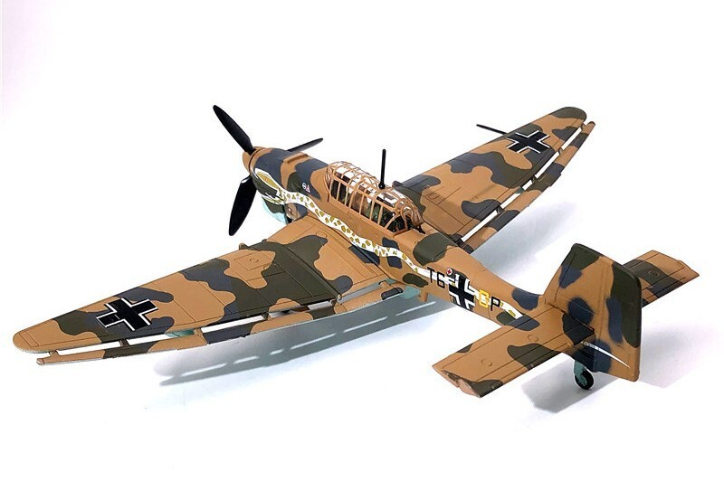 WLTK German Junkers Stuka Ju-87B Dive Bomber 1/72 Diecast Aircraft Model