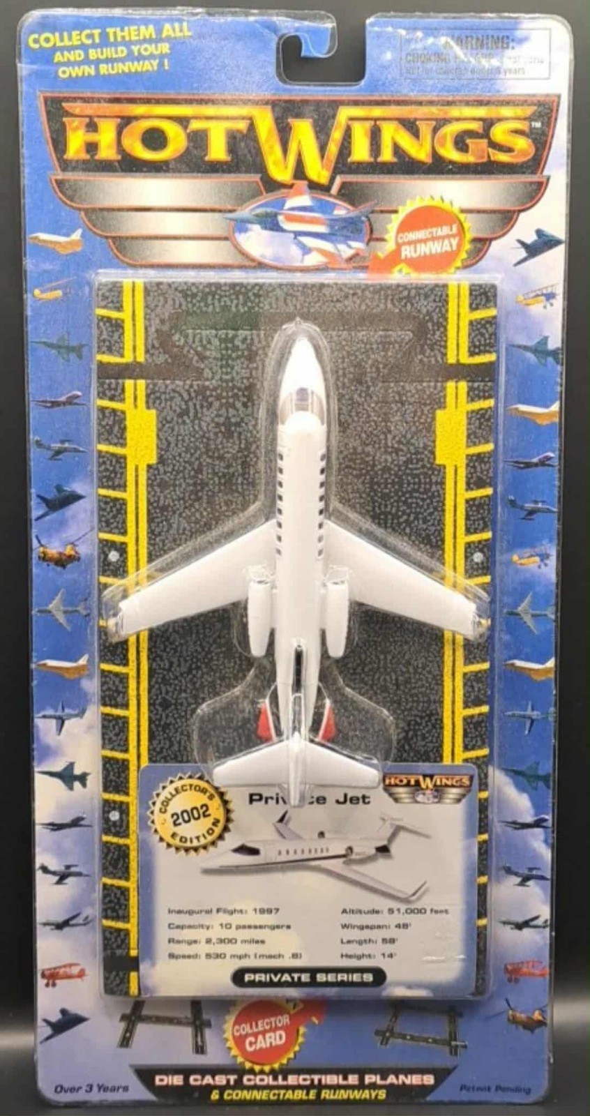 ✈️ Hot Wings ✈️ Private Jet – Die Cast Metal Airplane #13109