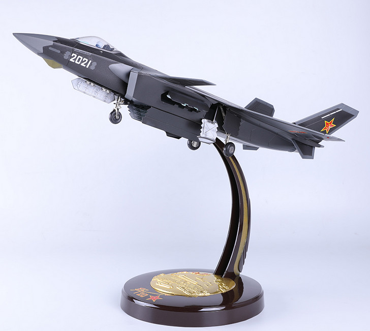 1:36 54CM J-20 Stealth Fighter Airplane Diecast Military Aircraft Plane Model