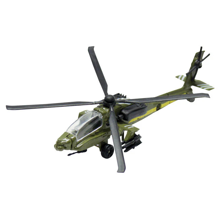 AH64 Helicopter Die Cast Flyers Toy Boeing AH 64 Apache InAir