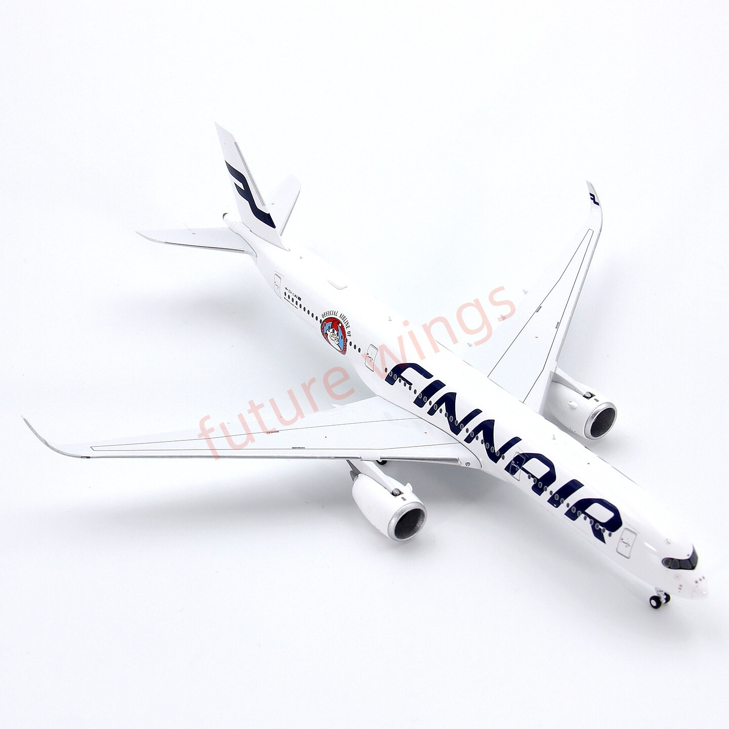 1:400 Panda Models Finnair A350-900 OH-LWA Aircraft Model+Free Tractor