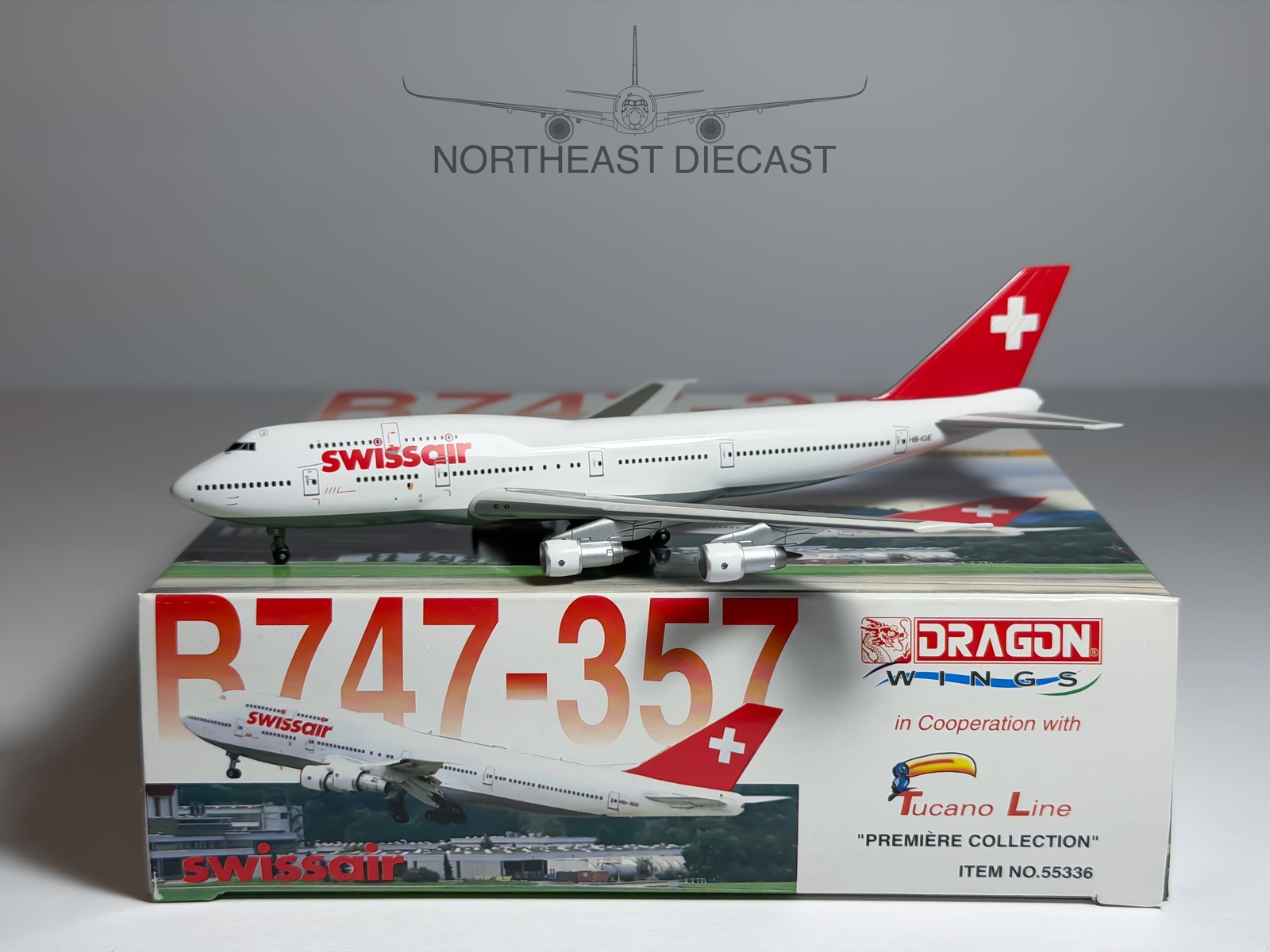 Swissair Boeing 747-300 1:400 Dragon Wings HB-IGE (55336)