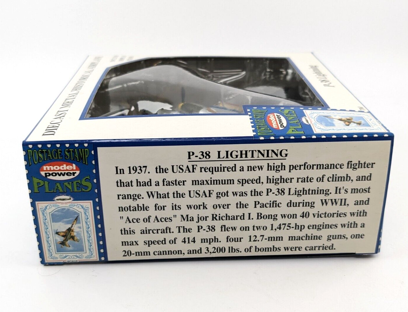 Model Power Postage Stamp Planes 1:115 P-38 Lightning WWII USAF Fighter 5362-1