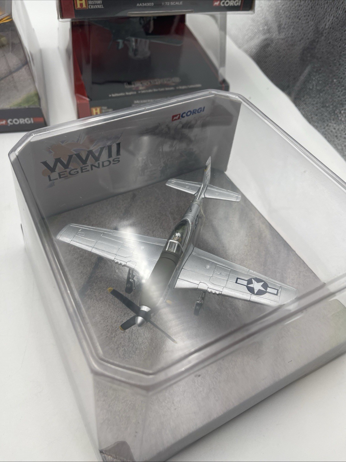 8x Lot Of The History Channel Corgi Die Cast 1:72 Scale Replica Planes