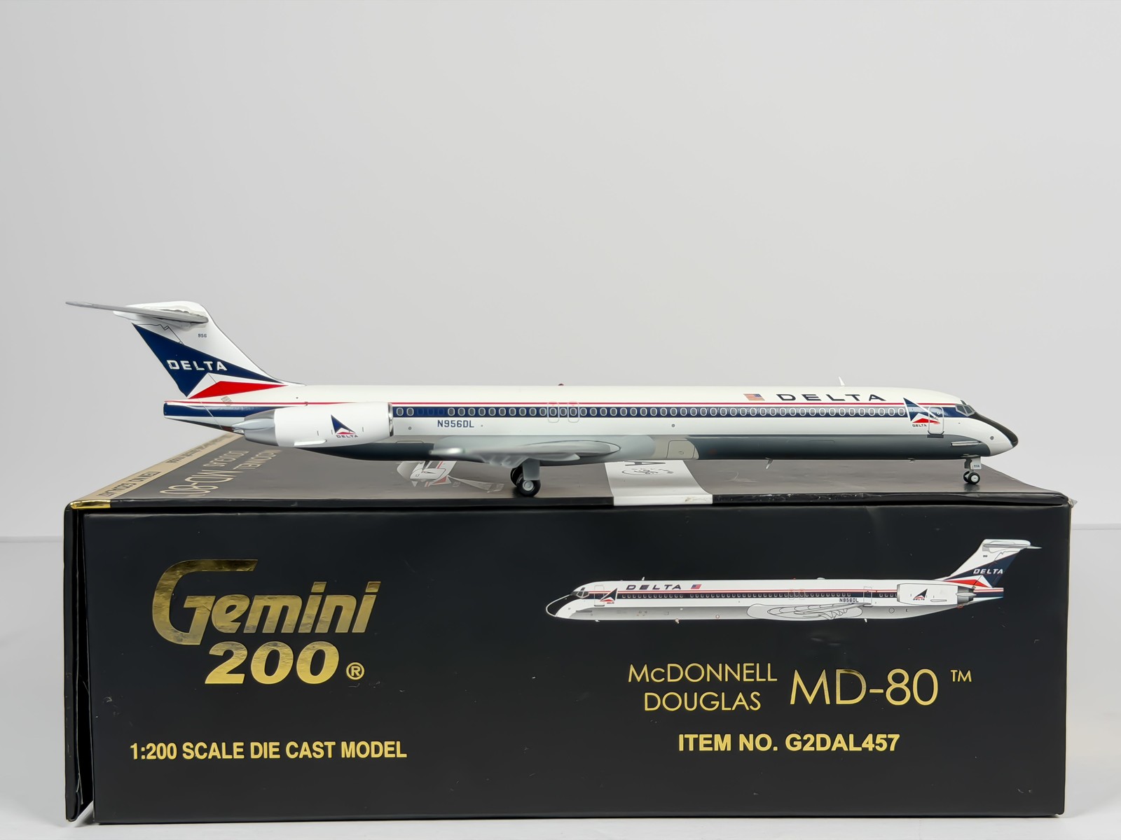 Delta Air Lines McDonnell Douglas MD-80 1:200 Gemini Jets N956DL (G2DAL457)
