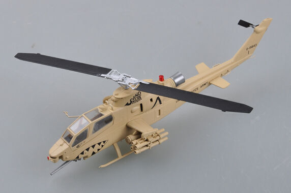 Easy Model 1/72 US Army AH-1F Sand Shark Helicopter Plastic Model #37099 Gift