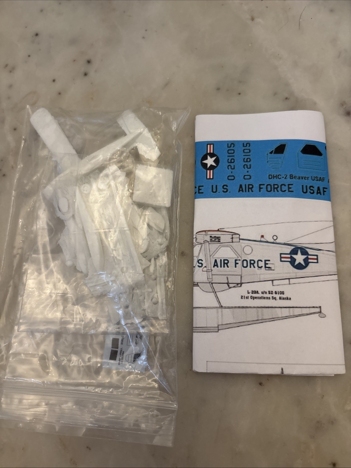 DHC-2 Beaver Alaska Float Seaplane Plane Aircraft Unassembled A5