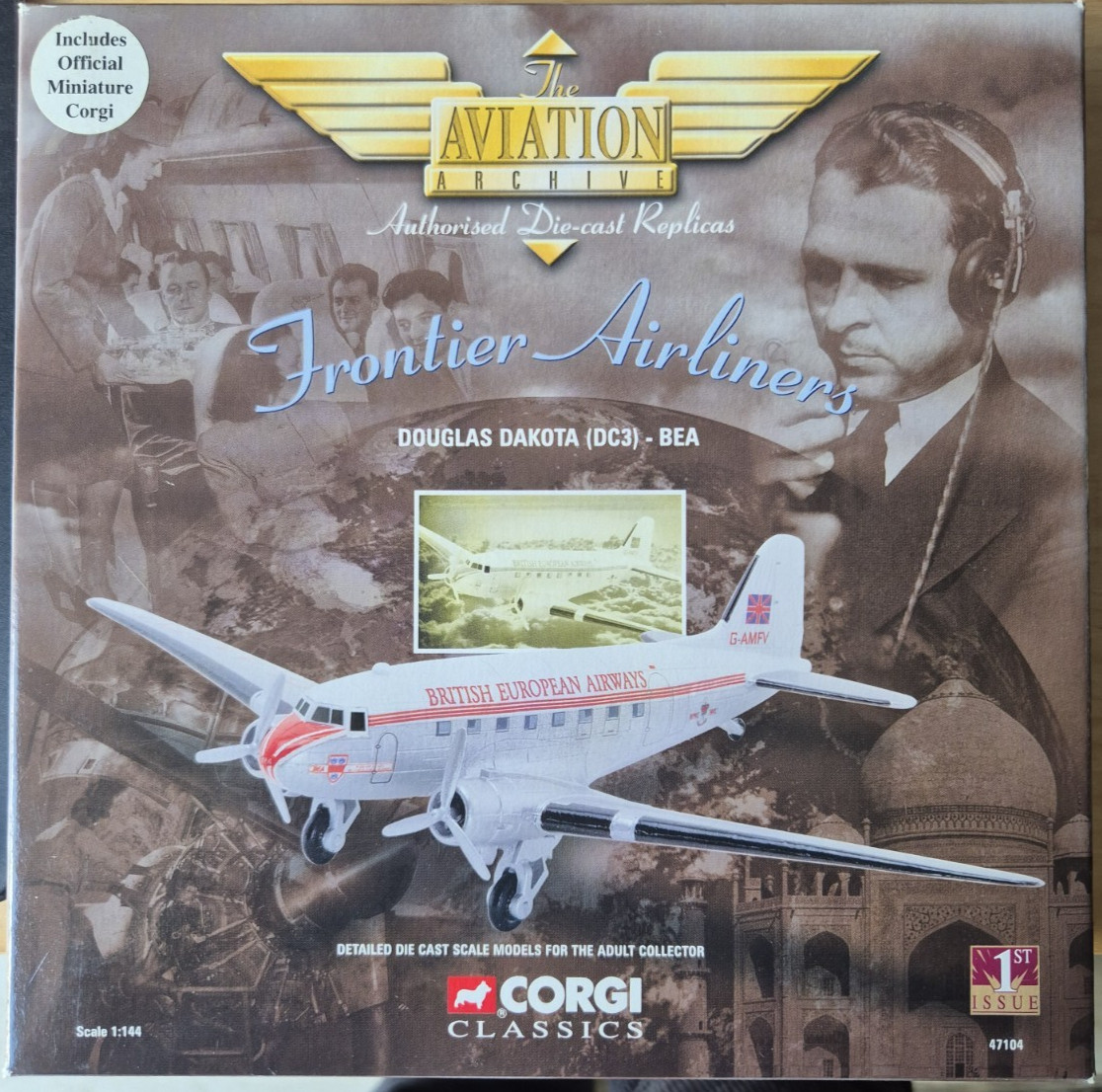 Corgi Aviation Archive Classic Airliners Douglas Dakota DC-3 BEA G-AMFV AA 47104