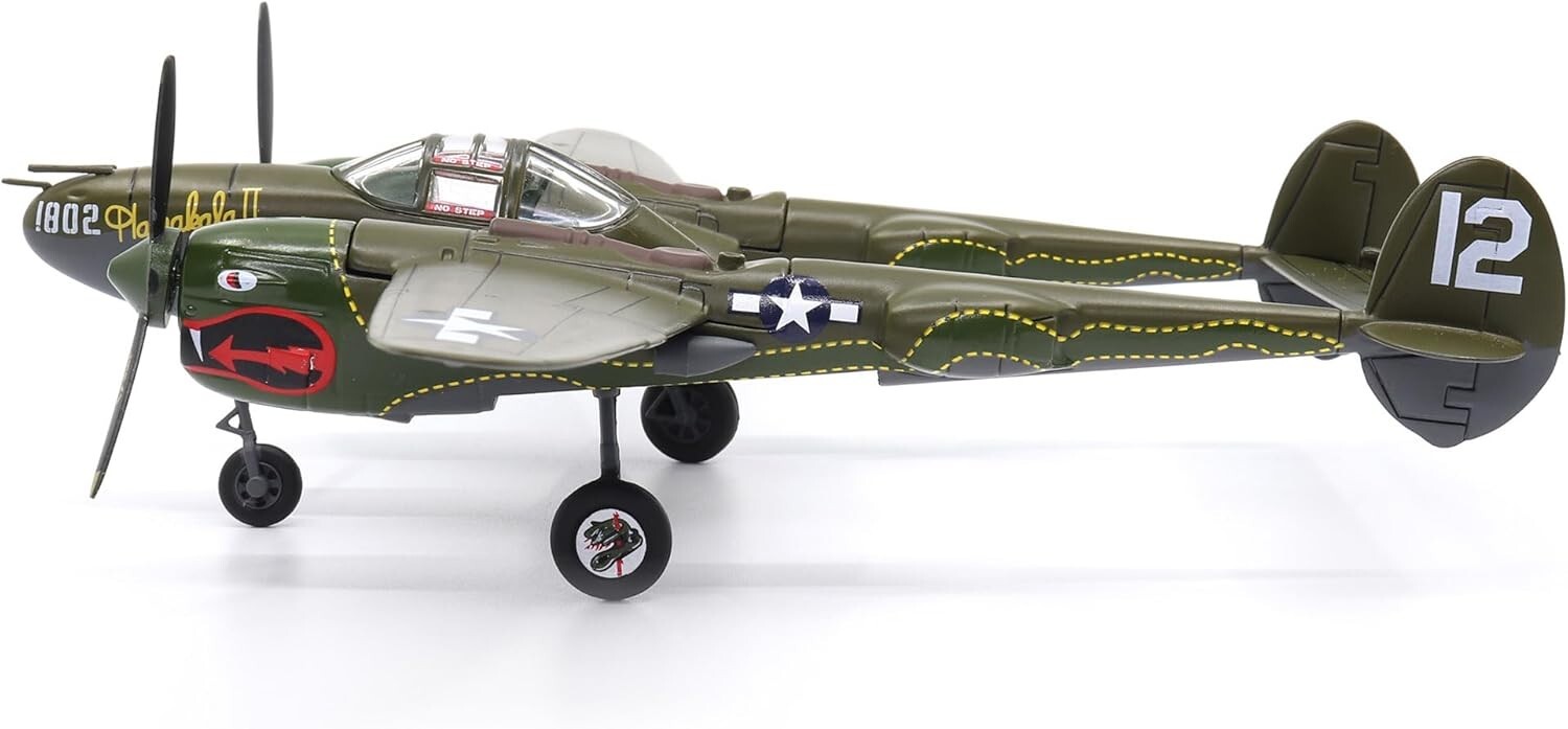 USAAF Lockheed P-38 Lightning – 1/72 Scale Diecast Model 459th Sq, 80th Fighter