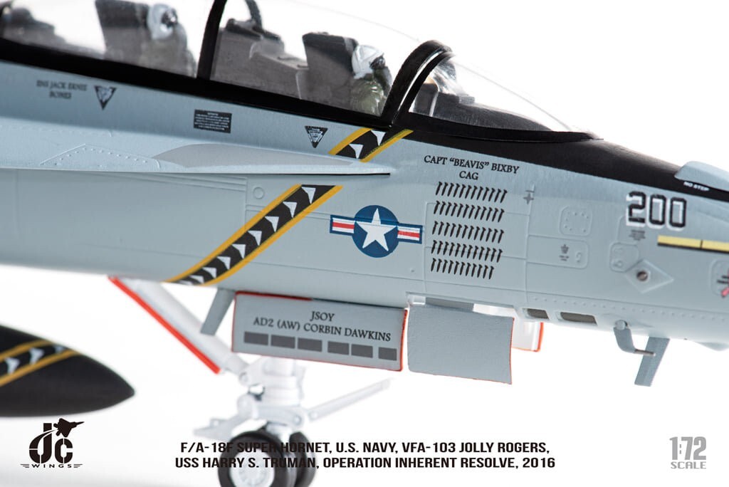 JC Wings 1/72 JCW72-F18-013 F/A-18F Super Hornet USN VFA-103 Jolly Rogers