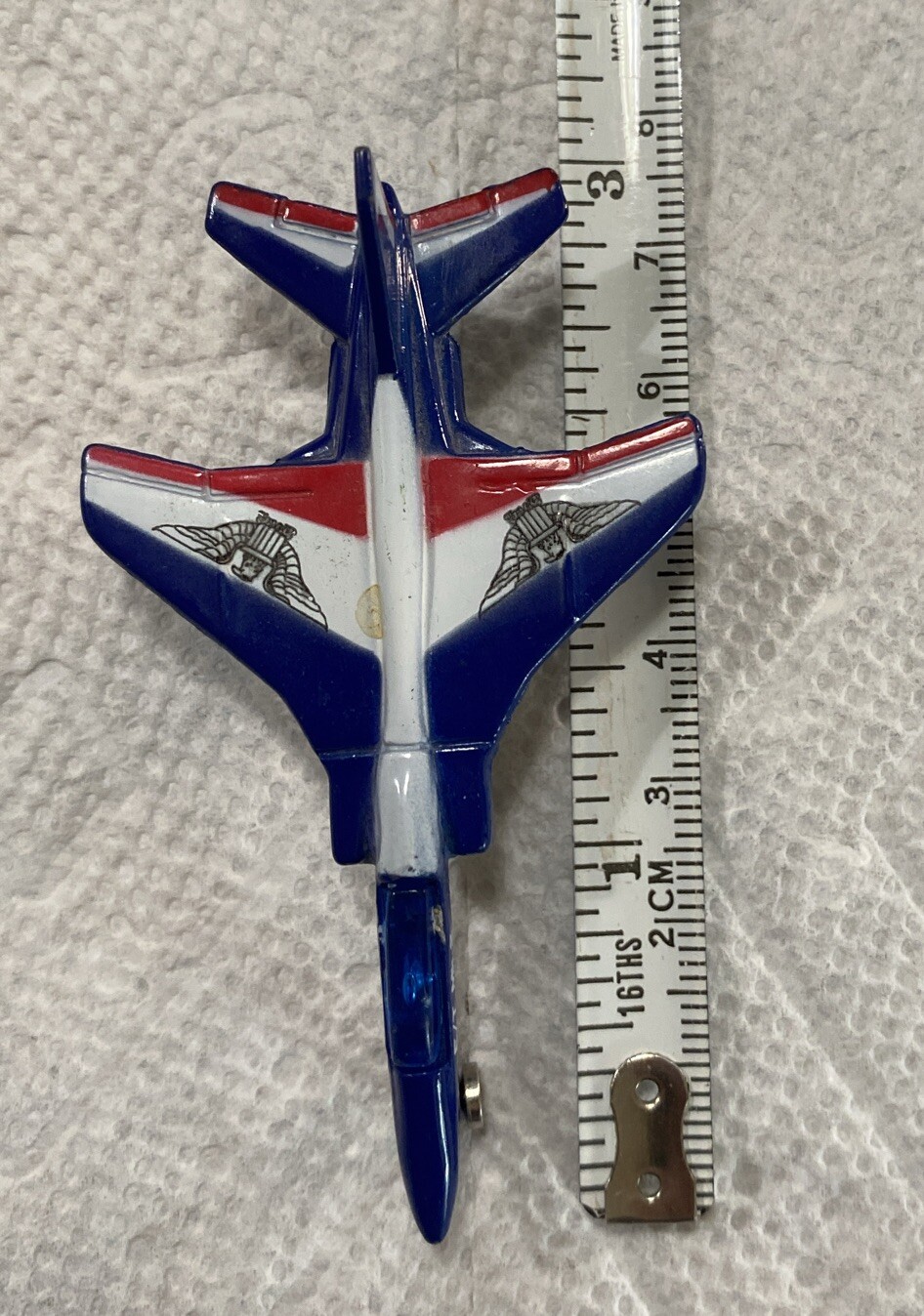 Mini Toy Airplanes (3) Red/White/Blue -Unbranded-Preowned