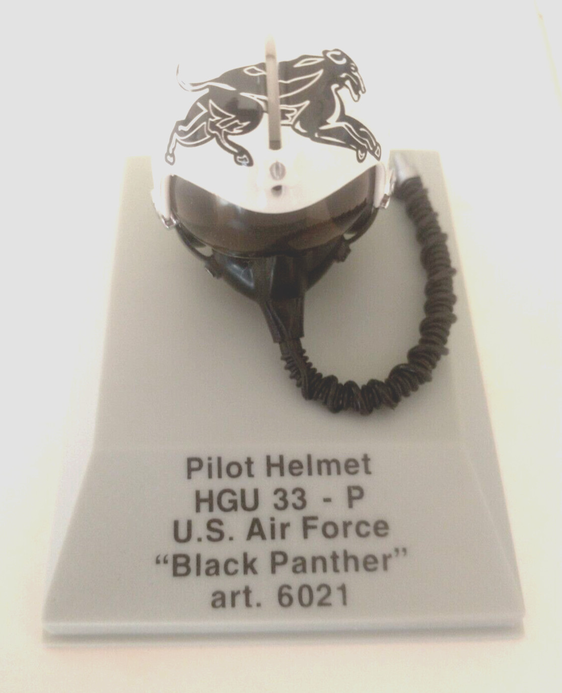 CDC Armour 1:8 Scale Diecast HGU 33/P Pilot Helmet USAF Black Panther #6021