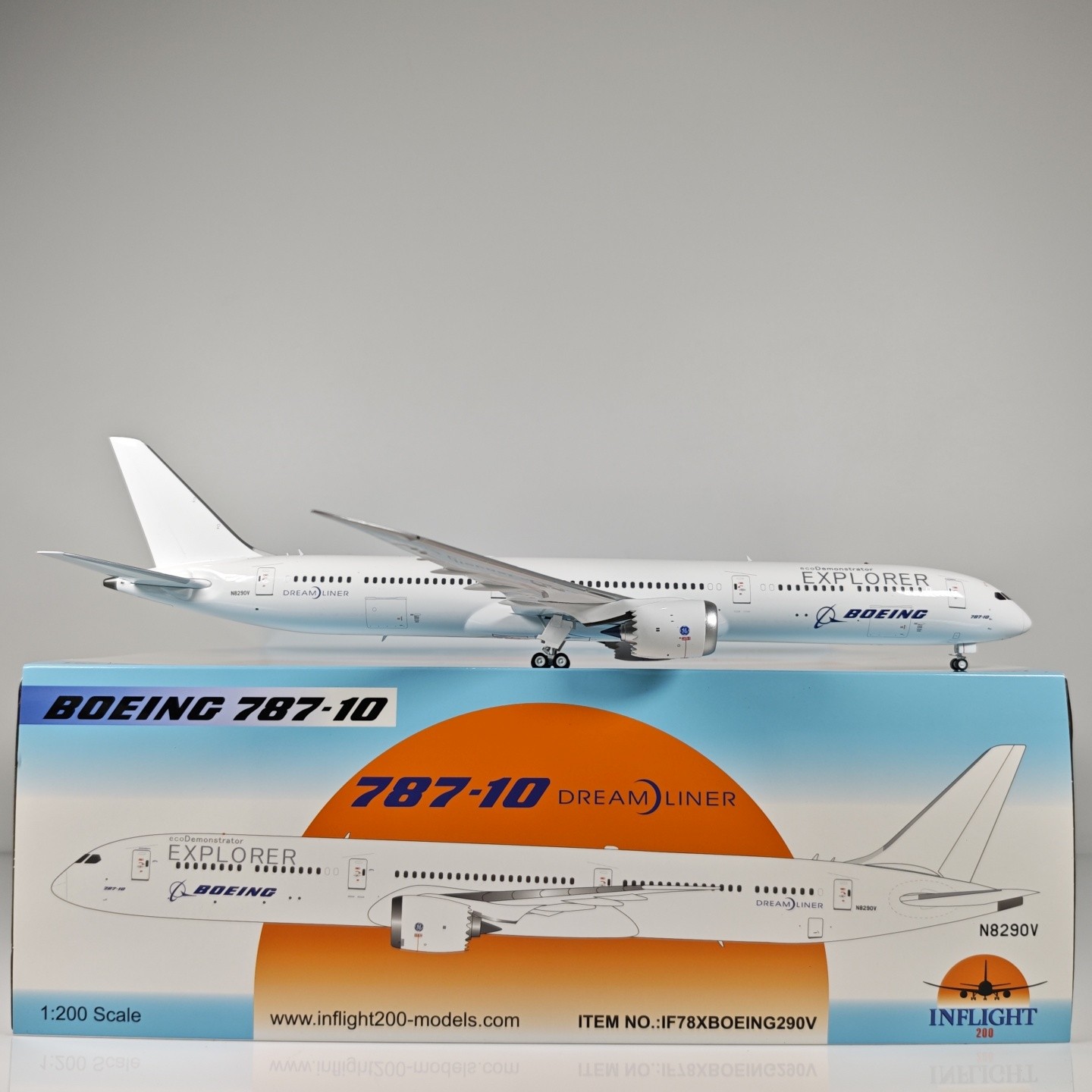 1:200 InFlight Boeing B787-10 N8290V​ Passenger Airplane Diecast Plane Model