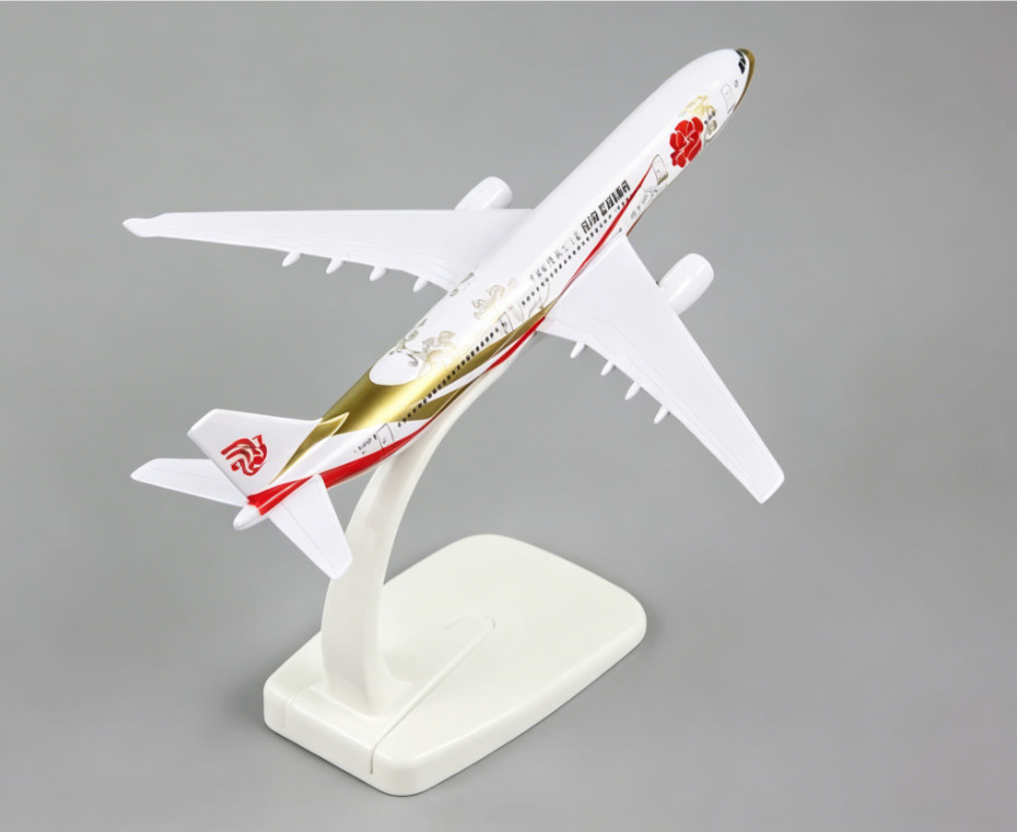 16cm Air China Airbus A330 Purple Gold Livery Diecast Collectible Plane Model