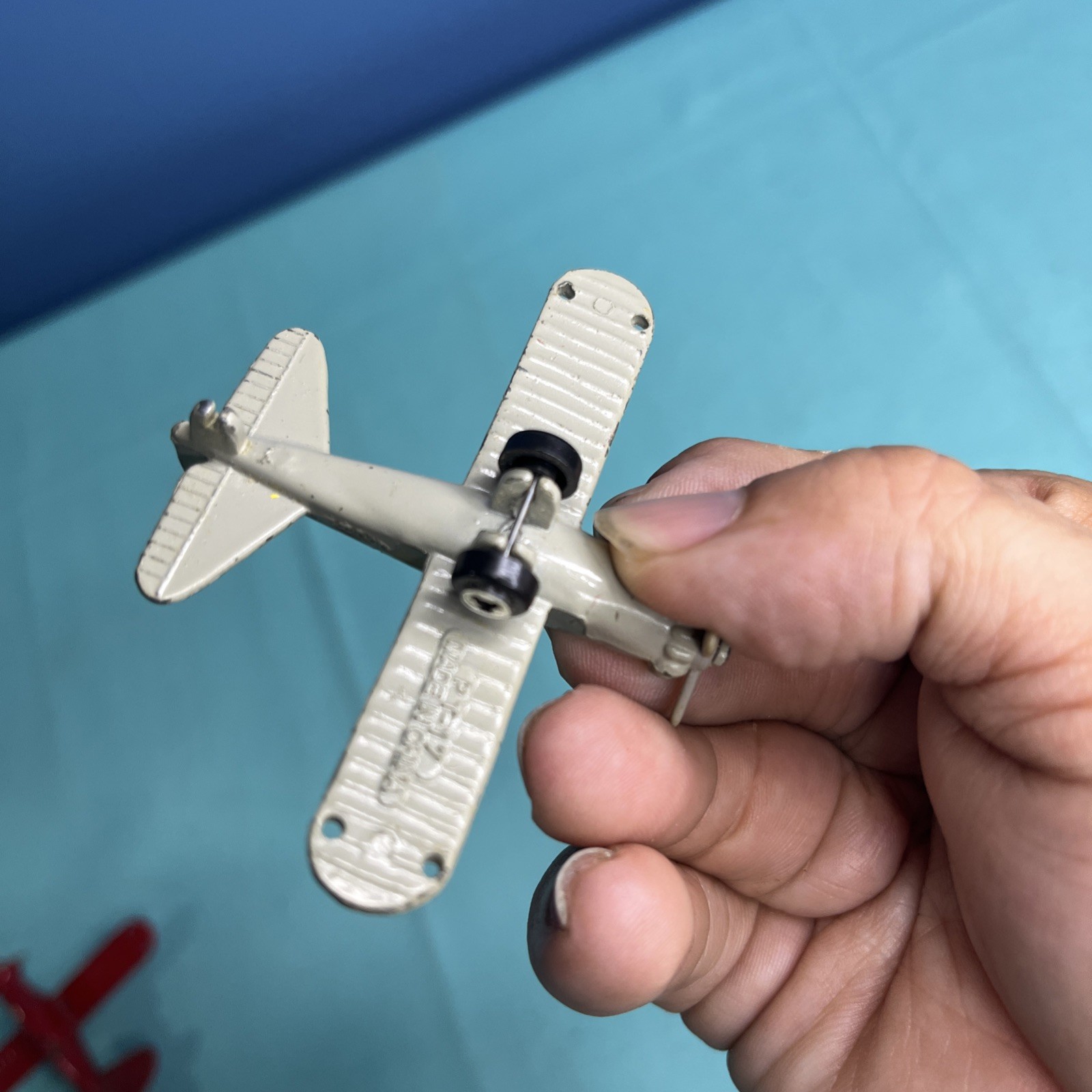 Lot of 3 Vtg Imperial Metal Die Cast Toy Micro Airplane Military Planes F-12E