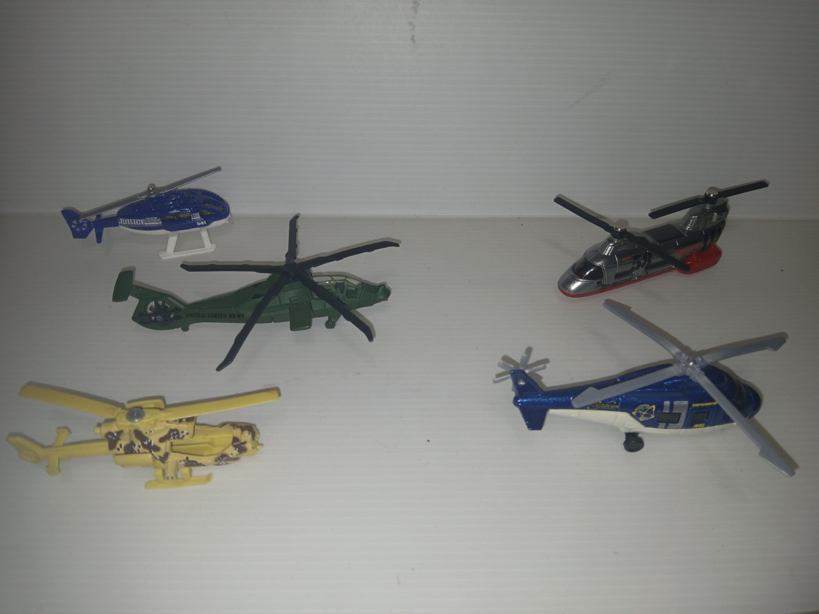 Matchbox Transport Helicopter SC Rescue Unit Lot Of 5 Different