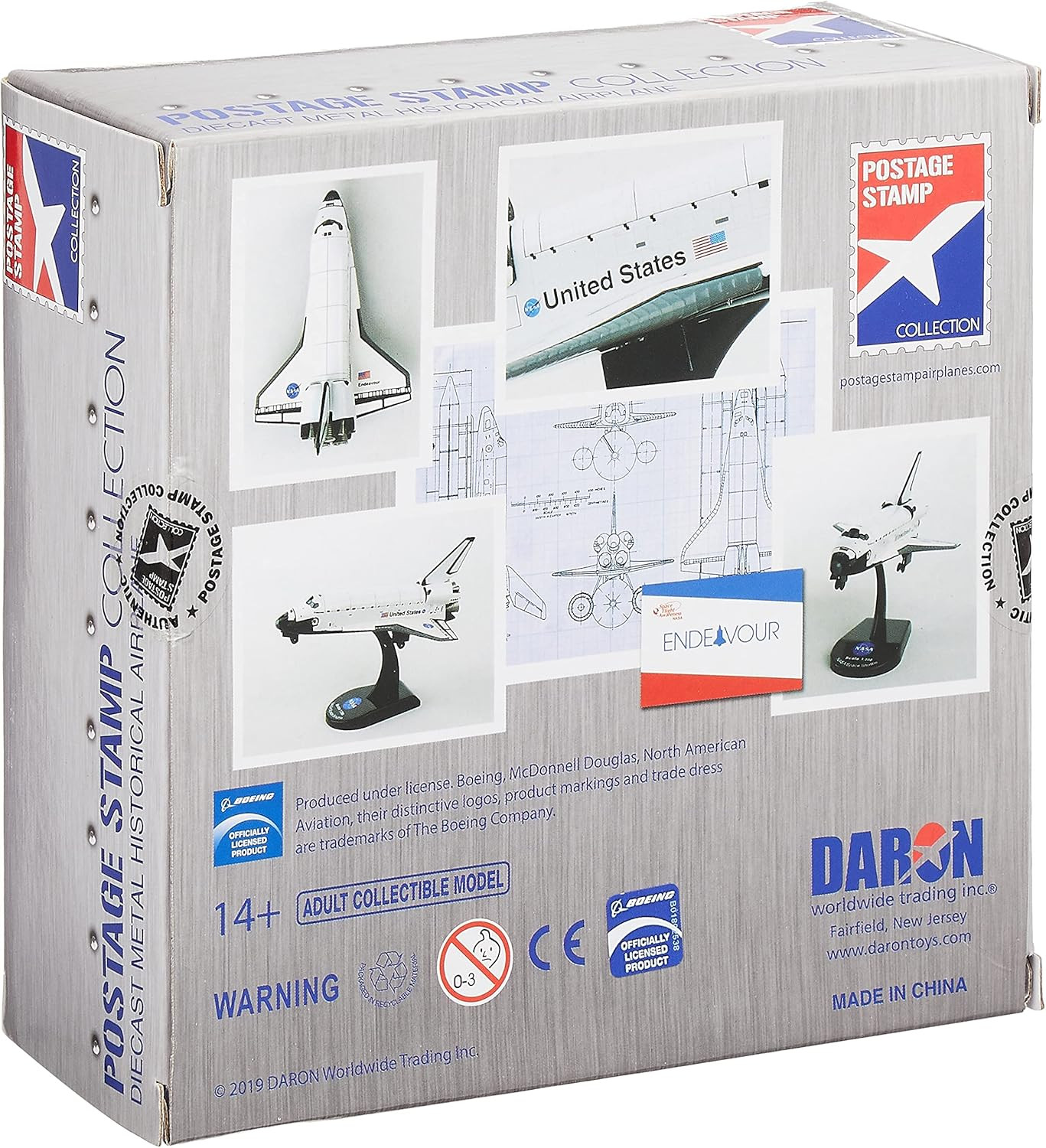 Daron Space Shuttle Endeavour Vehicle (1/300 Scale) Medium
