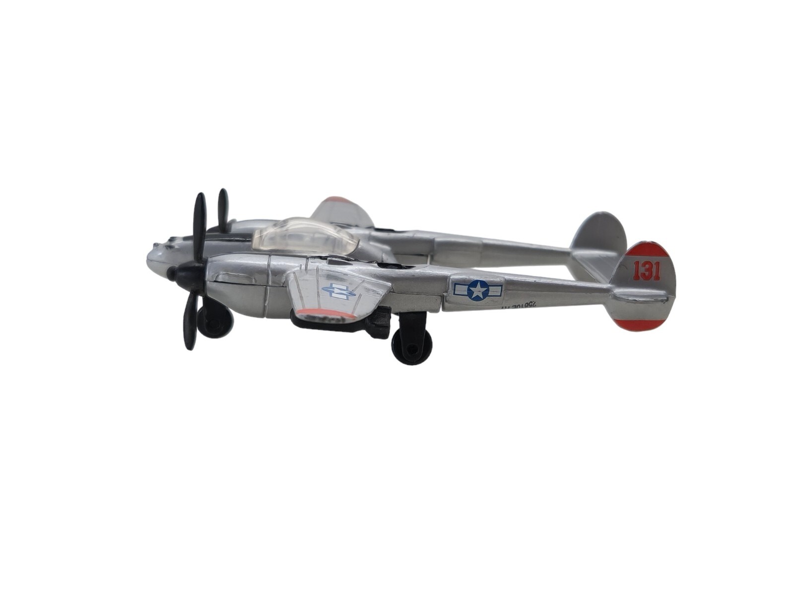 Lockheed P-38 Lightning Diecast Model TMLM #A254 with Laminated Info Card