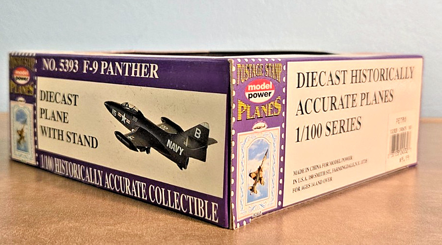 NIB Postage Stamp Airplane 1/100 Series F-9 PANTHER 115B #5393