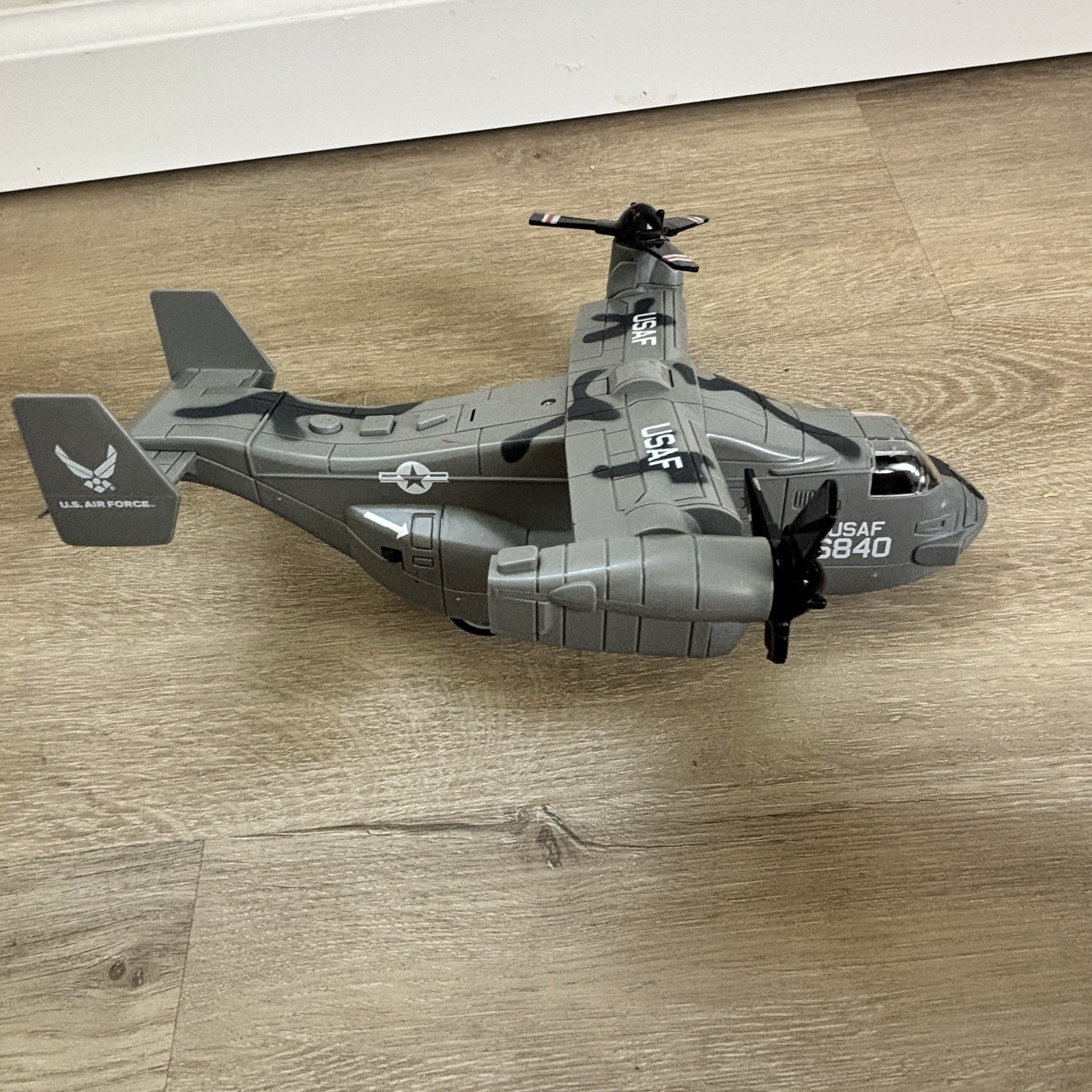 Brooklyn Lollipops USAF V-22 Osprey Tiltrotor Toy Airplane Light Sound Camo