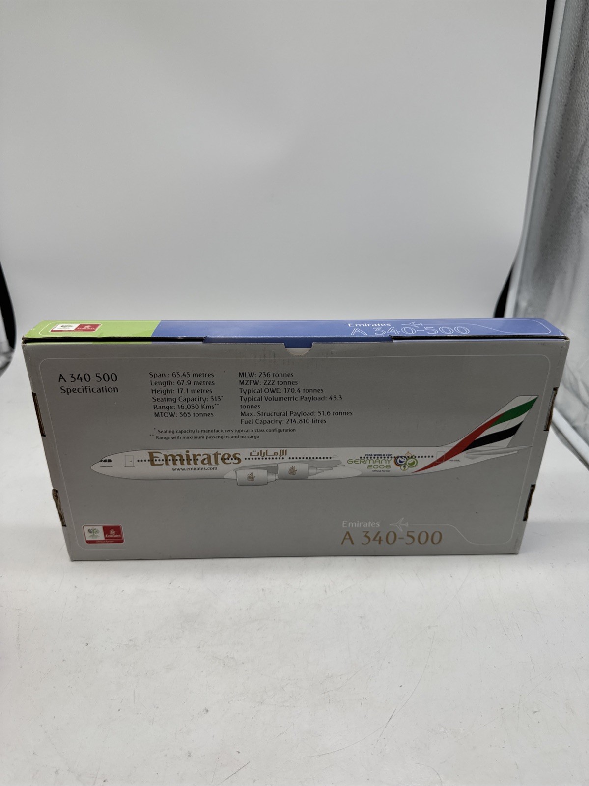 Emirates A340-500 2006 Fifa World Cup Germany New. s1