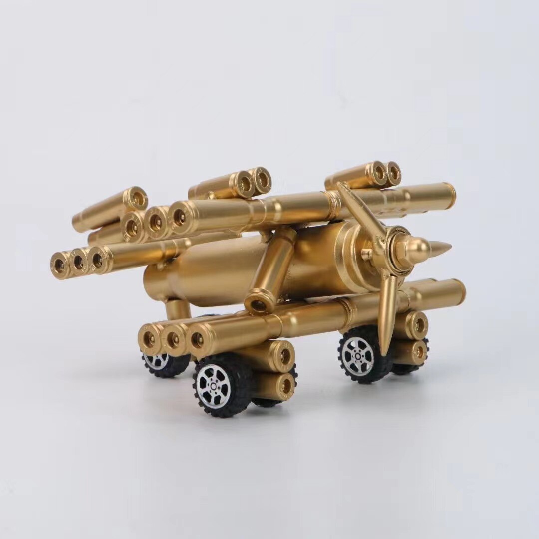 Retro Biplane brass Creativity DIY Boutique Crafts airplane MODEL
