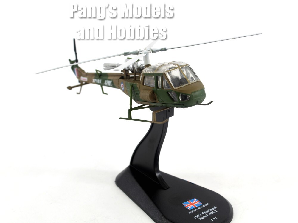 Westland Scout AH.1 British Army 1983 1/72 Scale Helicopter Model by Amercom