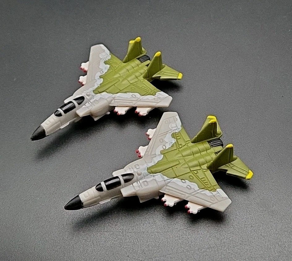 Micro Machines Military Aircraft F-15 Eagle GI Joe Fighter Jet Planes Lot Of 2