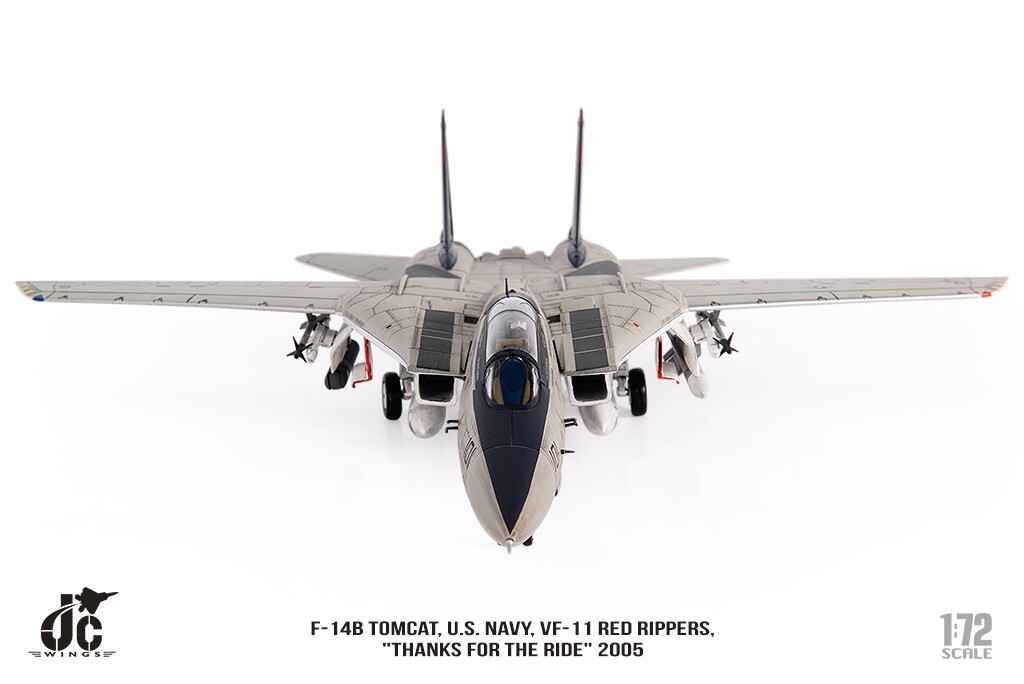 F-14B Tomcat USN VF-11 Red Rippers, Last F-14 Cruise, JC Wings JCW-72-F14-010