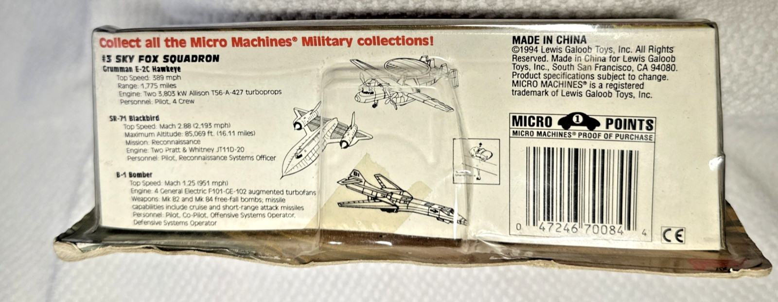 Micro Machines Military Freedom Force #3 Sky Fox Squadron 1995 Galoob – Sealed
