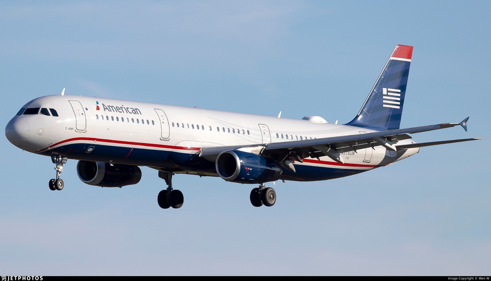 NEW INFLIGHT200 1:200 scale U.S. AIRWAYS / AMERICAN LIVERY AIRBUS A321 N578UW!!!