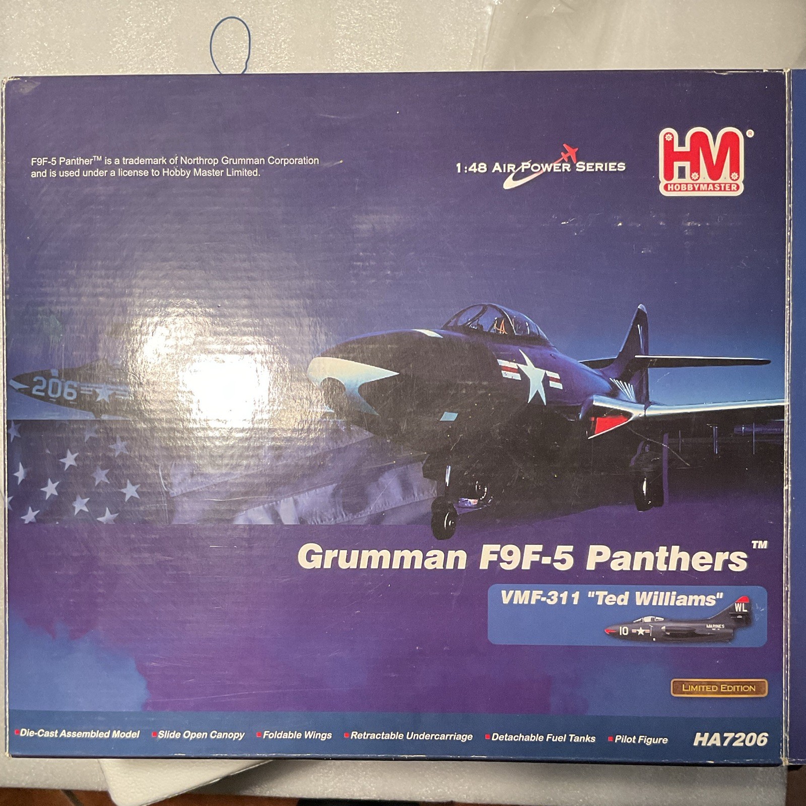 Hobby Master 1:48 Grumman F9F-5 Panther VMF-311 LE HA7206 READ DESCRIPTION
