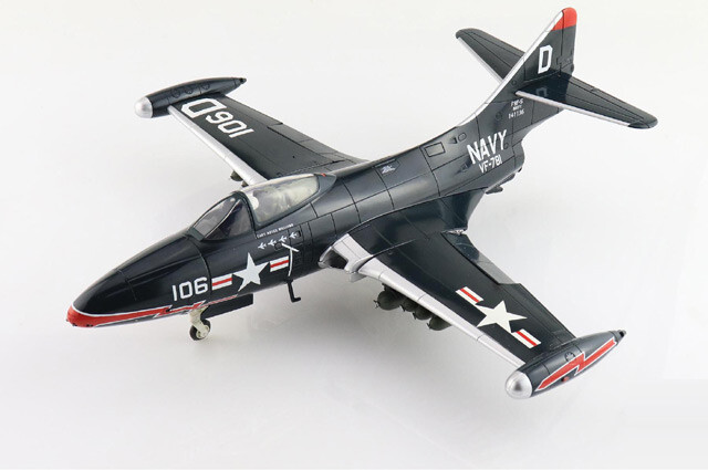 HA7210 Hobby Master F9F-5 Panther 1/48 Model White 106 USN VF-781 Pacemakers