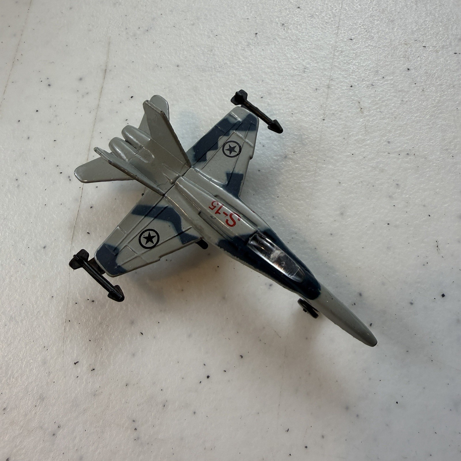 Vintage 1980s F-18 USAF Fighter Jet Diecast Model 3.5″ GC