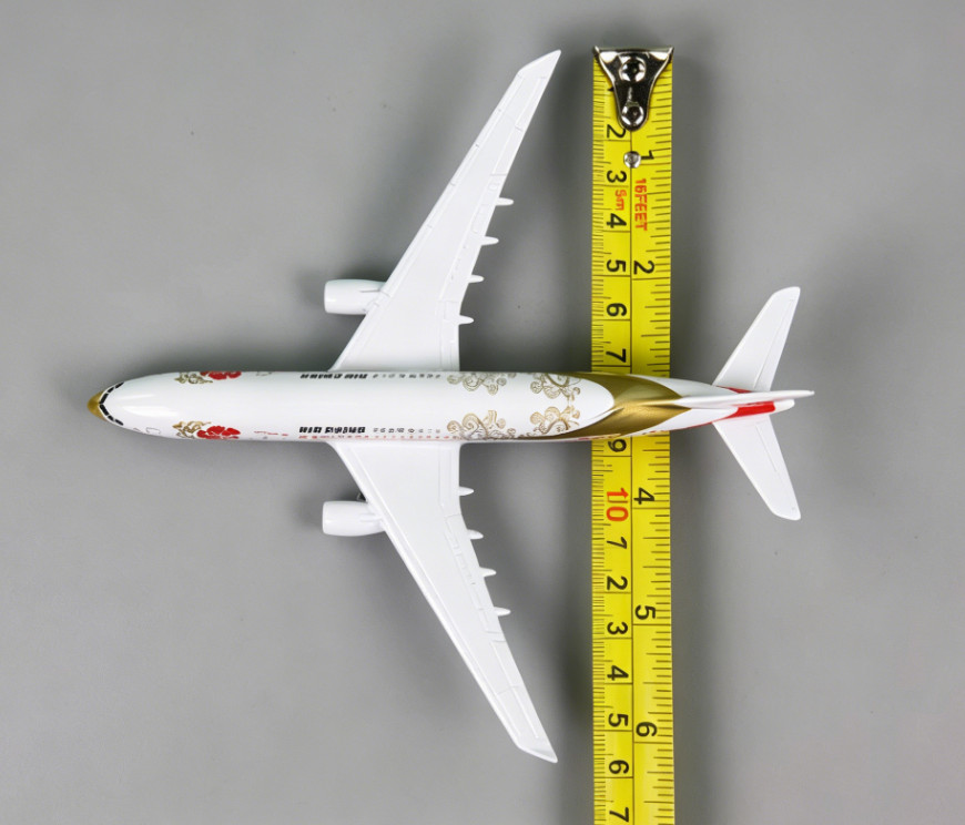 16cm Air China Airbus A330 Purple Gold Livery Diecast Collectible Plane Model