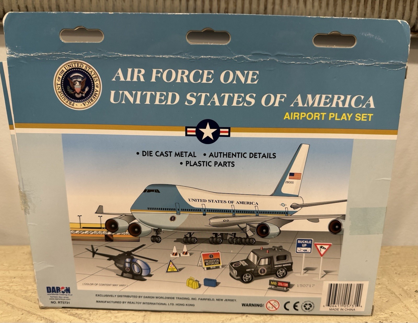 Air Force One United States Of America Airport Play Set Daron RT5731 New In Box