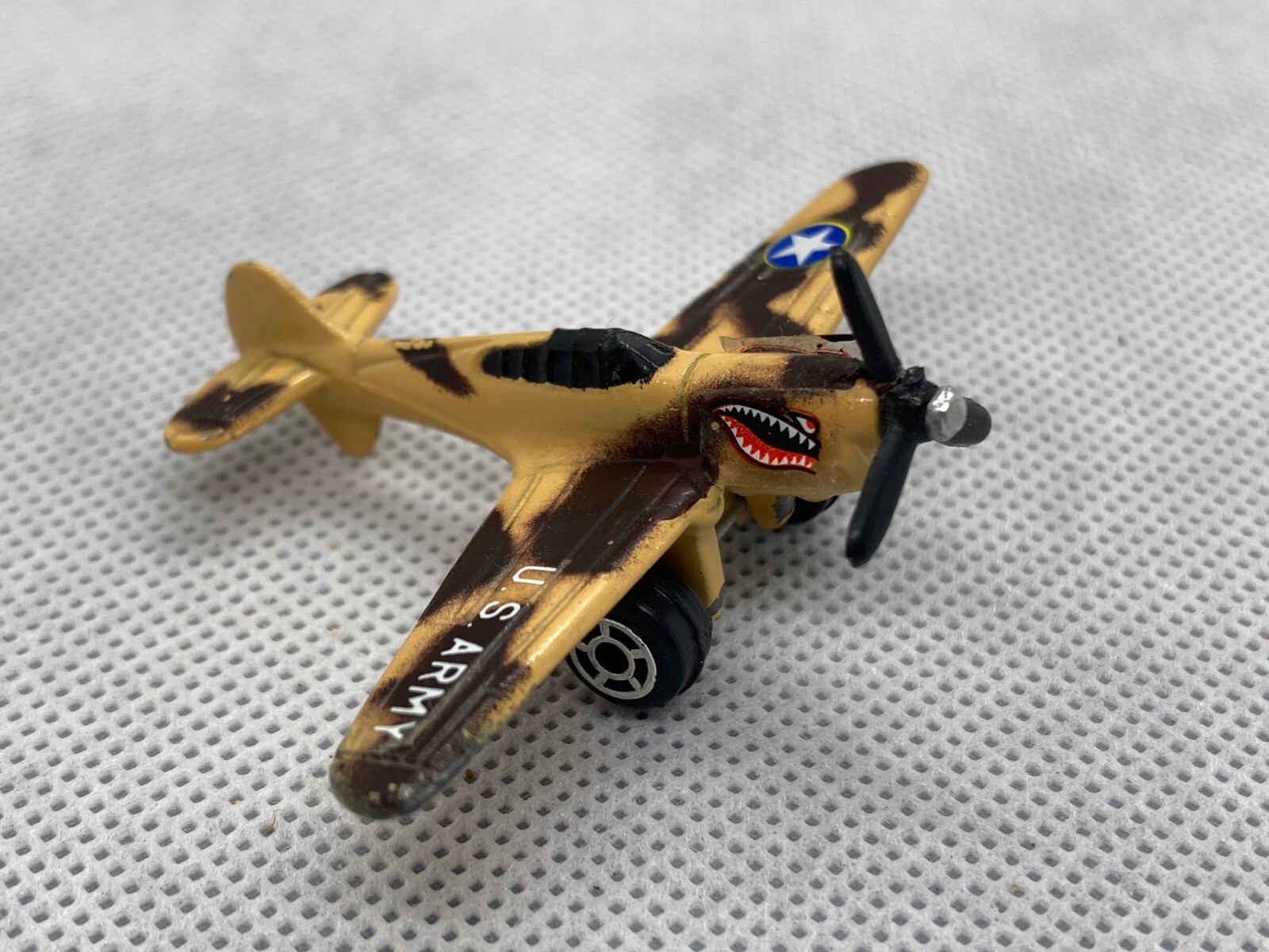 Tootsietoy US Army P40 Fighter Aircraft Plane 1 3/4 X 2 1/4 inches SHIPS FREE!