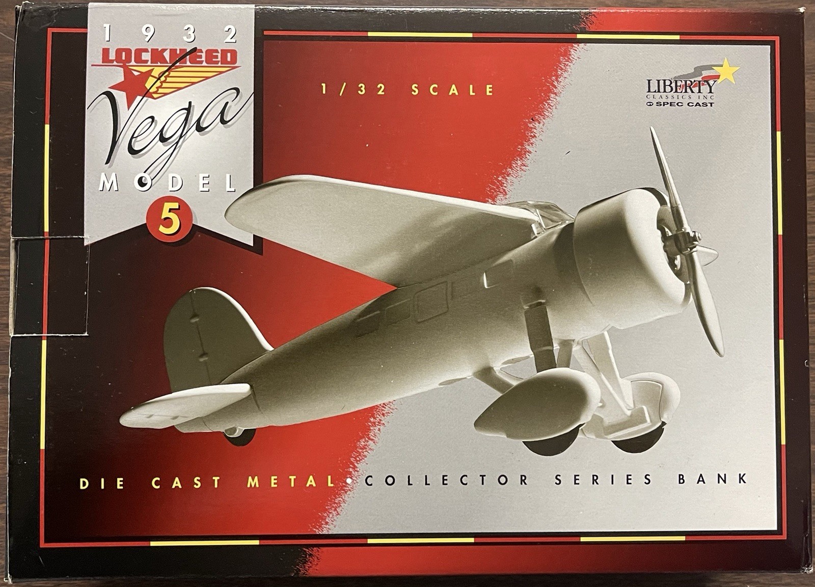 Limited Edition MP 1931 Magnolia Petroleum Lockheed Vega Model 5 Airplane Bank