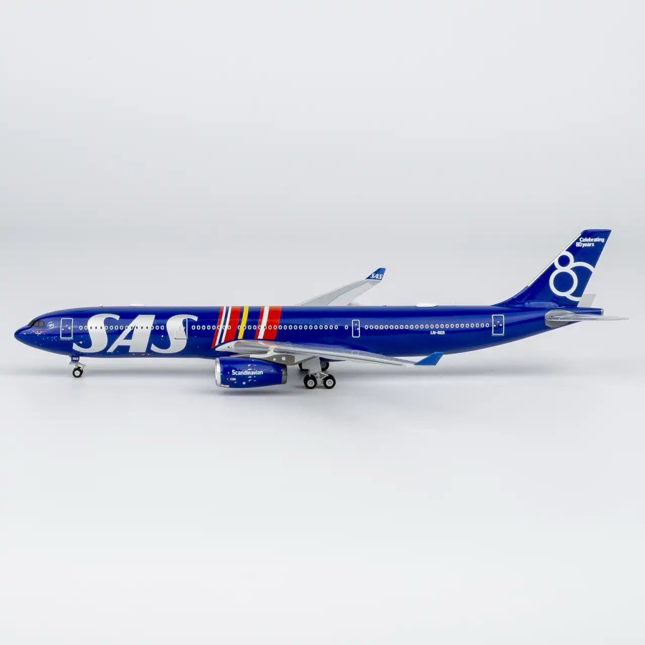 NG Models 1:400 Scandinavian Airlines SAS Airbus A330-300 LN-RKR 80 Years
