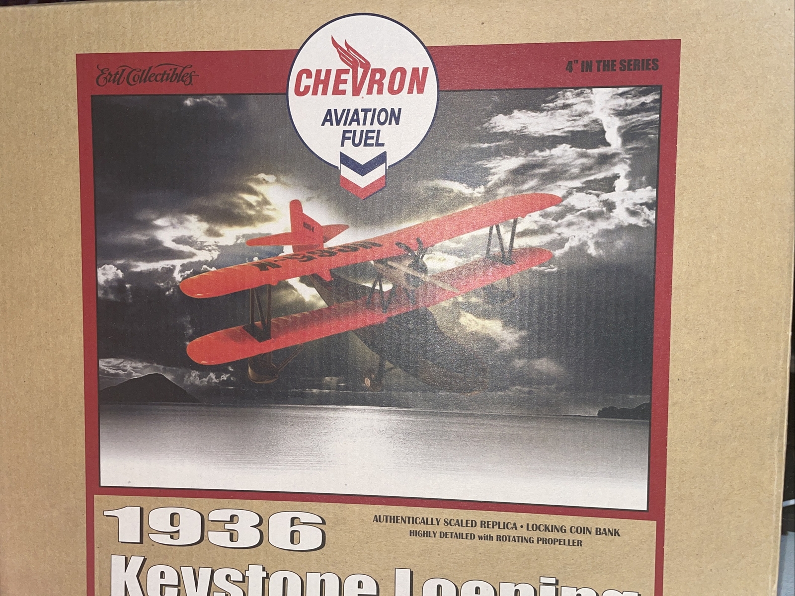1936 Keystone Loening Chevron Aviation Fuel Red Aircraft Replica