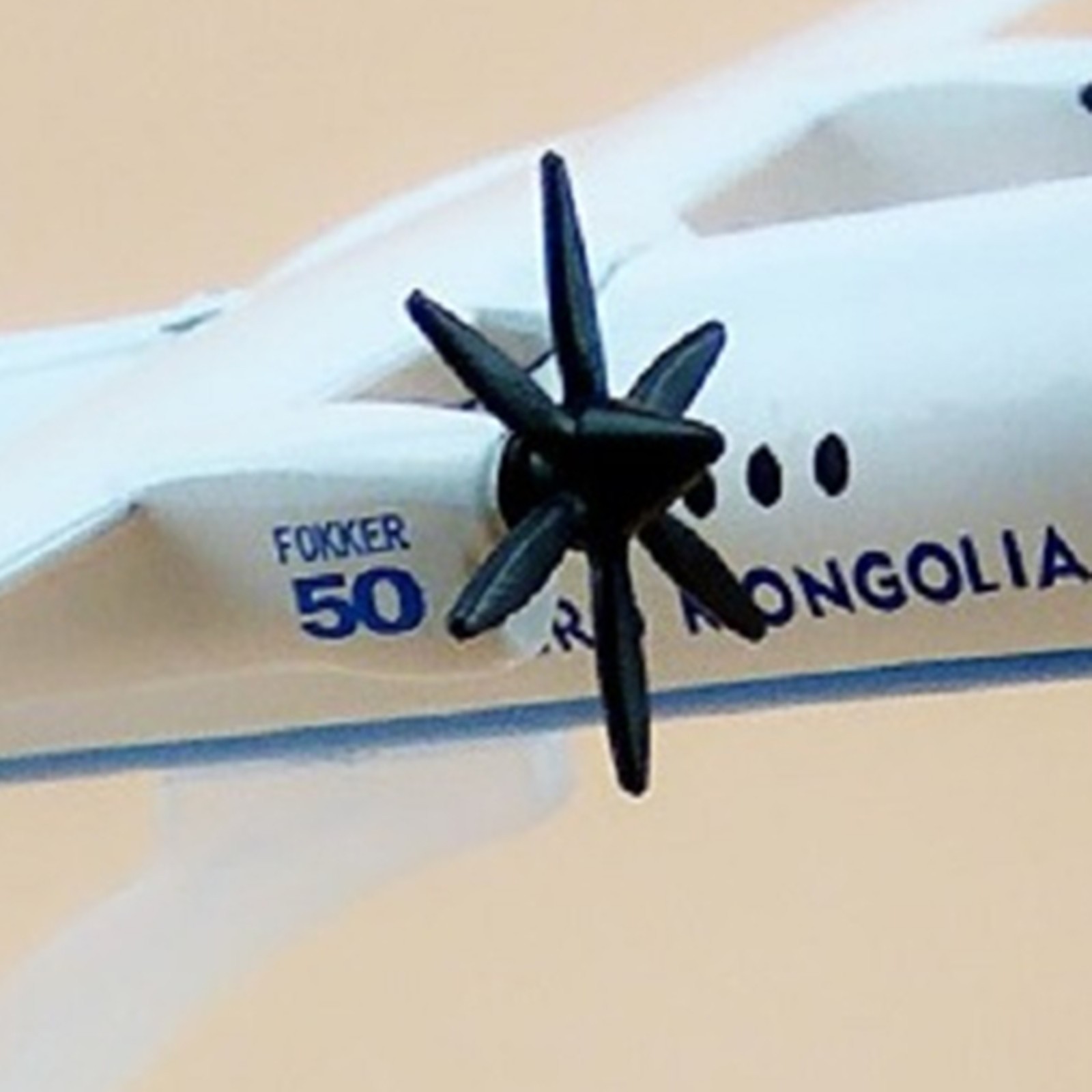 1/400 16cm Aircraft Mongolia Fokker 50 FK-50 Alloy Simulation Plane Model Craft