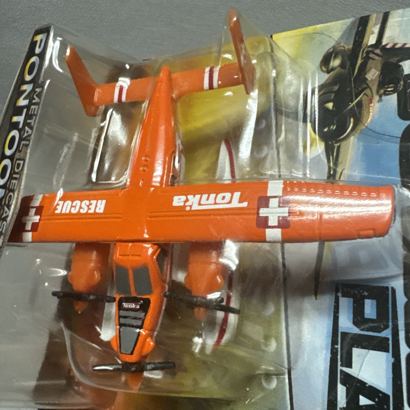 Tonka Metals Lot Costal Unit Helicopter, Sea & Pontoon Rescue Plane 1/64 READ